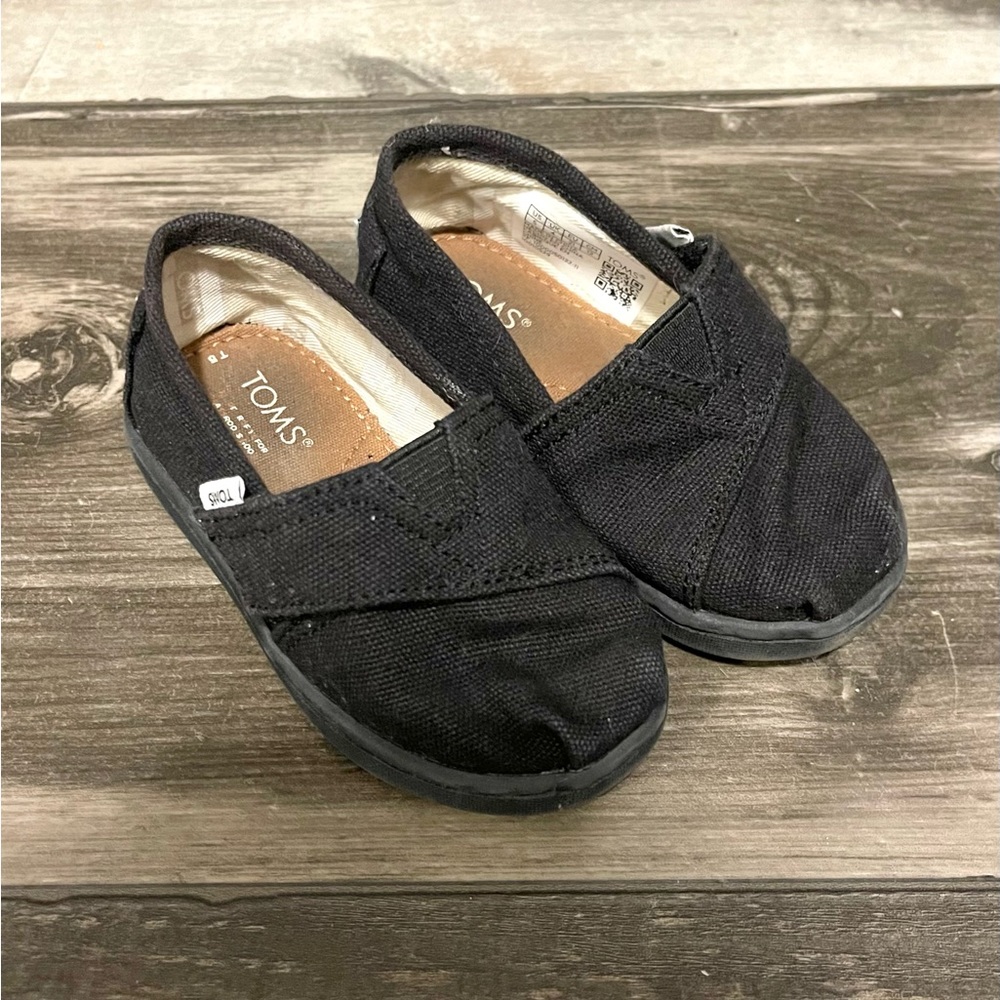 Toms Black Kids Shoes